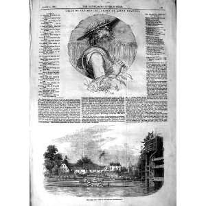  1847 BOAT RACE RIVER THAMES LONDON SPORT HEAD AUGUST: Home 