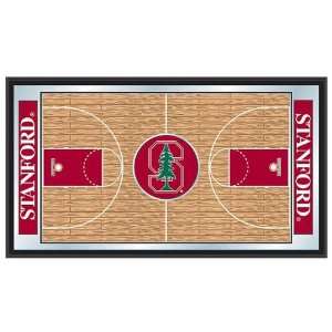  Stanford University Cardinal Basketball Mirrored Sign 