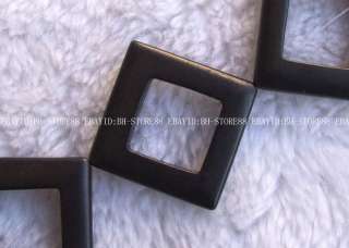 6x30mm Flat Square Onyx String Gemstone Beads 15.5  