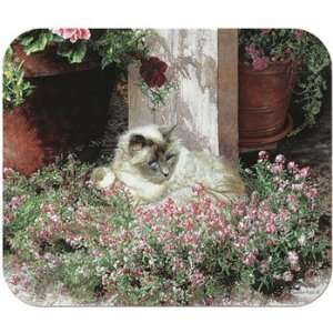  Fiddlers Elbow Sweet Alyssum Siamese Cat Mouse Pad 