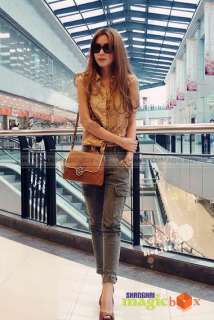 Women PU Leather Rivet Stud Shoulder Bag Handbag #186  