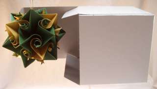 MakiOrigami Modular Origami Paper Ornaments   Gold  