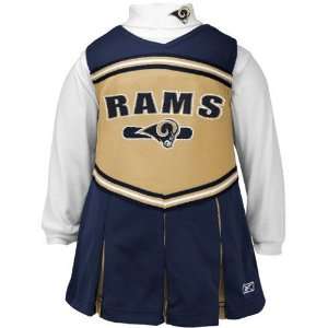  Reebok St. Louis Rams Juvenile Navy Blue 2 Piece Cheerleader 
