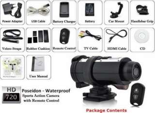   HD 720P Waterproof Sports Action Camera with Remote Control  