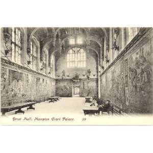   Vintage Postcard Great Hall   Hampton Court Palace   London England UK