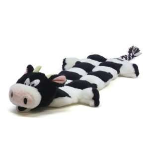   SqueakerMat Long Body Cow   Squeaking Dog Toy 