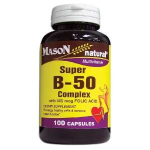  Mason SUPER B 50 COMPLEX CAPSULES 100 per bottle Health 