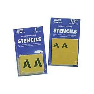  PAINTING STENCIL SET 2 IN. Arts, Crafts & Sewing