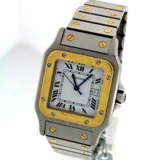 Cartier Santos, 18k Gold and Stainless Steel Watch  