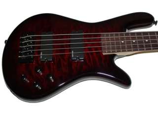 New Spector Legend Classic Series 5 String Bass, Black Cherry A Stock 