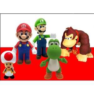  Super Mario 5 Vinyl Figure Set Of 5 Toys & Games