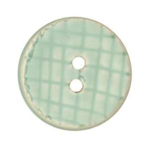  Ceramic Button 1 1/4 Grid Textures Blue By The Package 