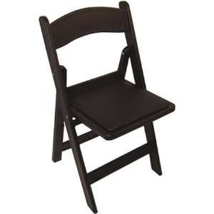    Revolution Series Black Resin Folding Chair