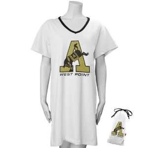   Army Black Knights White Ladies Nightshirt in a Bag: Sports & Outdoors