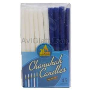 Chanukah Blue & White 45ct Candles Grocery & Gourmet Food