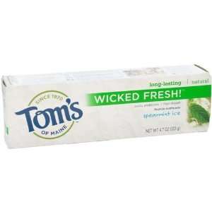   of Maine   Wicked Fresh Fluoride Toothpaste, Spearmint Ice, 4.7 oz