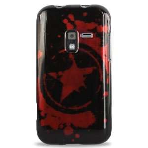   Black W/ Spattered Blood on Star Shield Cell Phones & Accessories