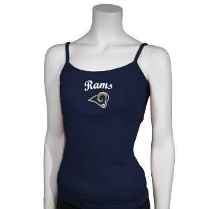   St. Louis Rams Navy Ladies Authentic Fan Tank Top: Sports & Outdoors