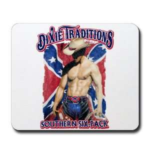  Mousepad (Mouse Pad) Dixie Traditions Southern Six Pack On 