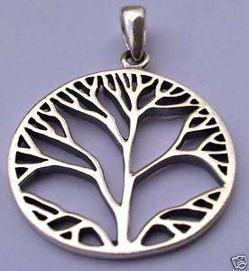 STERLING SILVER 925 TREE OF LIFE CELTIC PENDANT CHARM  