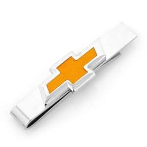  Chevy Orange Bowtie Logo Tie Bar Jewelry