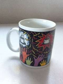 Chaleur CAFE SOCIETY 1991  MUG groping hands & coffee  