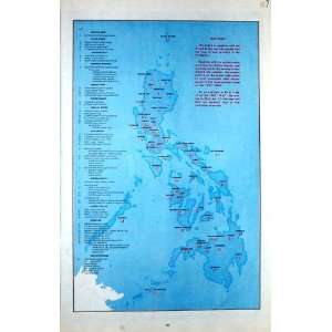  Colour Map 1959 Philippines Mindoro Negros Samar Bataan 