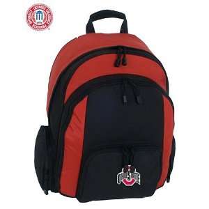 Mercury Luggage Ohio State Buckeyes Large Red & Black Ripstop Backpack