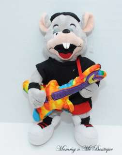 Chuck E Cheese Rock Star Character Plush Mouse Toy  
