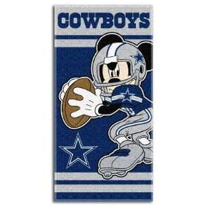 Dallas Cowboys Mickey Mouse YOUTH Beach Towel  Sports 