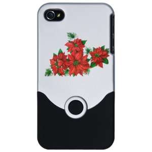  iPhone 4 or 4S Slider Case Silver Christmas Holiday 