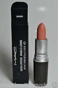 MAC SATIN Lipstick CHERISH New in the BOX Authentic MAC cosmetics 3g/0 
