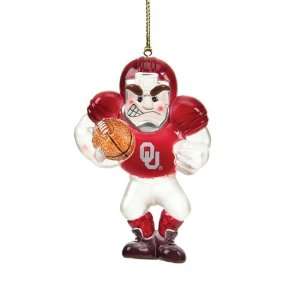   NCAA Oklahoma 3.5 Football Player Christmas Ornaments: Home & Kitchen