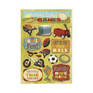  Family Fun Cardstock Stickers Time Together Electronics