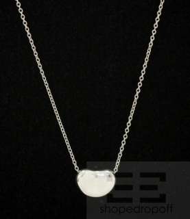 Tiffany & Co. Elsa Peretti Sterling Silver Small Bean Necklace  