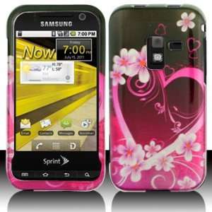 Samsung Sprint D600 Conquer 4G Purple Love Case Cover Protector + LCD 