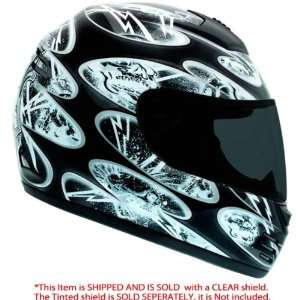  Bell Arrow Shocker Black Full Face Motorcycle Helmet 