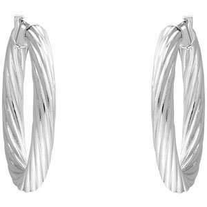  Twisted Hoop Earrings 6.5 X 45mm Cip CleverEve Jewelry
