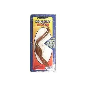  Snag Proof Fishing Lures Deadly Worm 1/4oz Brown 