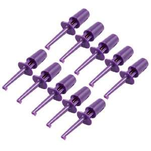  Amico 10 x Spring Loaded SMD IC Test Hook Clip Purple for 