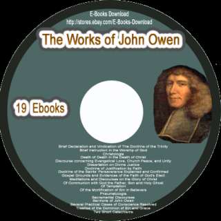 19 John Owen Collection Christologia(ebooks CD) NEW  