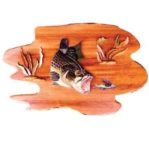  George the Largemouth Bass Wood Art
