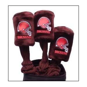  NFL Cleveland Browns Golf Headcovers 3 Pack: Sports 