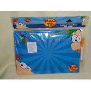    Disney Phineas and Ferb Dry Erase Board with Marker: Toys & Games