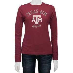   Texas A&M Aggies Womens Gulf Slub Long Sleeve Tee: Sports & Outdoors