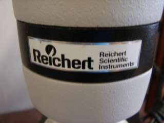 REICHERT ONE SIXTY 160 MICROSCOPE Clear optics lighted  