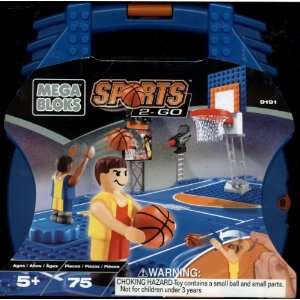  Mega Bloks Sports 2 Go Basketball   75 Pieces Toys 