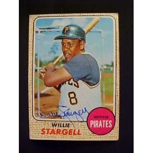 Willie Stargell Pittsburgh Pirates #86 1968 Topps Signed Autographed 