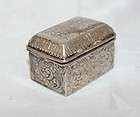 Antique Sterling Silver Snuff Tobacco Box Germany c1920