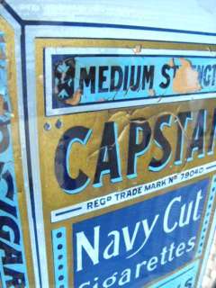 EARLY 1900S CAPSTAN CIGARETTES REVERSE PAINTING  